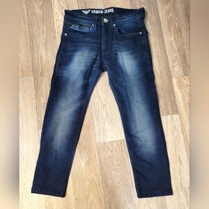 Armani Exchange Jeans Size 30 Dark Denim Straight Leg Unisex Preppy